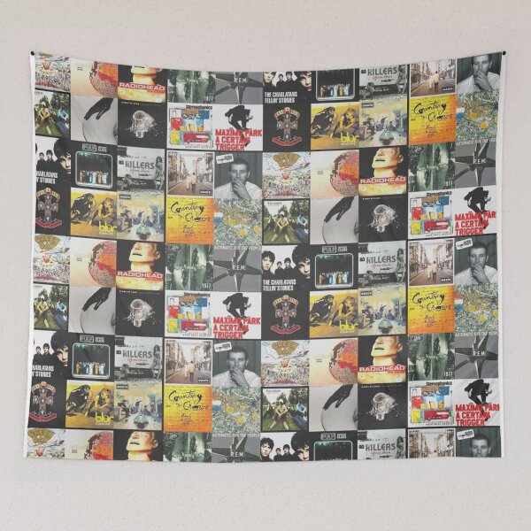 Item preview, 90s 00s Indie Britpop Albums Homage Collage designed and sold by bachamnger.