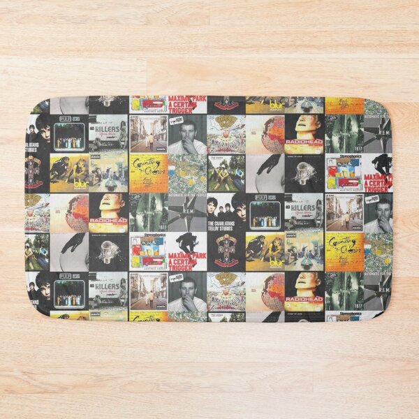 Item preview, 90s 00s Indie Britpop Albums Homage Collage designed and sold by bachamnger.