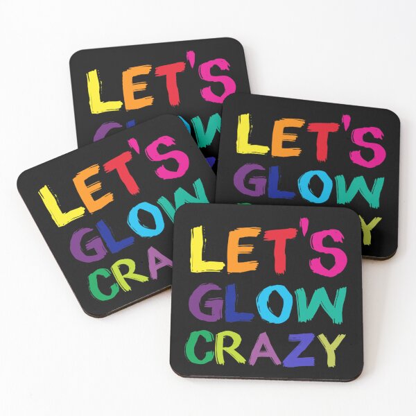 Item preview, Let's Glow Crazy Glow Party 80s Retro Costume Party Lover  gift designed and sold by Helge Scheffler.
