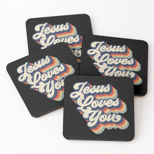 Item preview, Jesus Loves You Retro Vintage Style designed and sold by Helge Scheffler.
