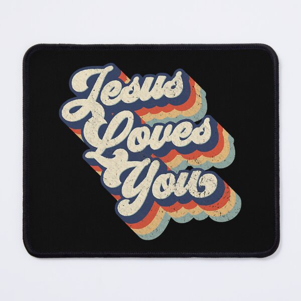 Item preview, Jesus Loves You Retro Vintage Style designed and sold by Helge Scheffler.