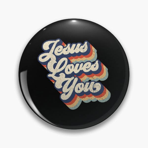 Item preview, Jesus Loves You Retro Vintage Style designed and sold by Helge Scheffler.