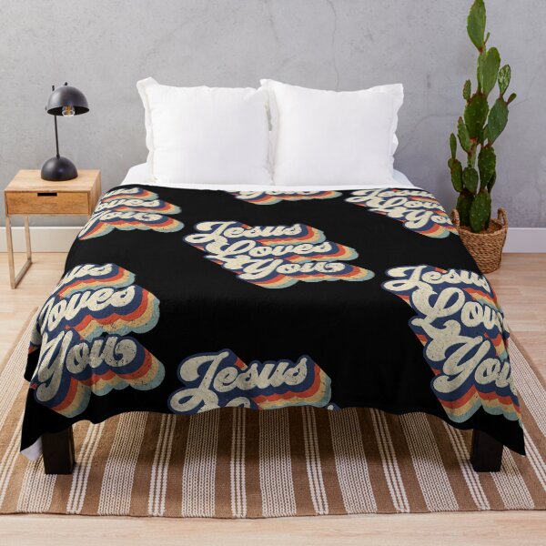Item preview, Jesus Loves You Retro Vintage Style designed and sold by Helge Scheffler.