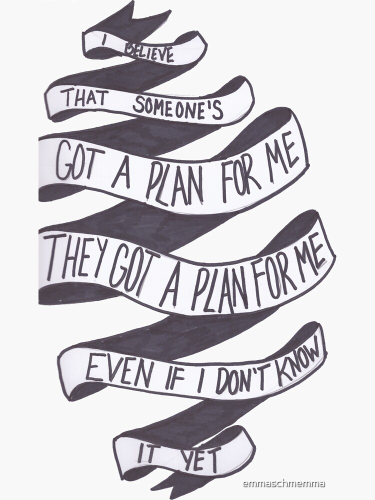 "Plastic Flowers The Front Bottoms Design" Sticker by emmaschmemma