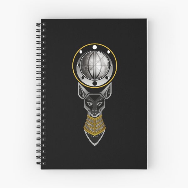 Item preview, Egyptian Cat head with moon cycle imagery(Bastet The Cat Goddess) - silver cat with gold necklace + no eye shape designed and sold by MoAzim.