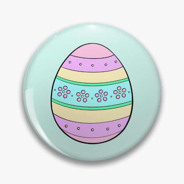 Item preview, Pastel Flower Dots Easter Egg designed and sold by Lady-Lilac.