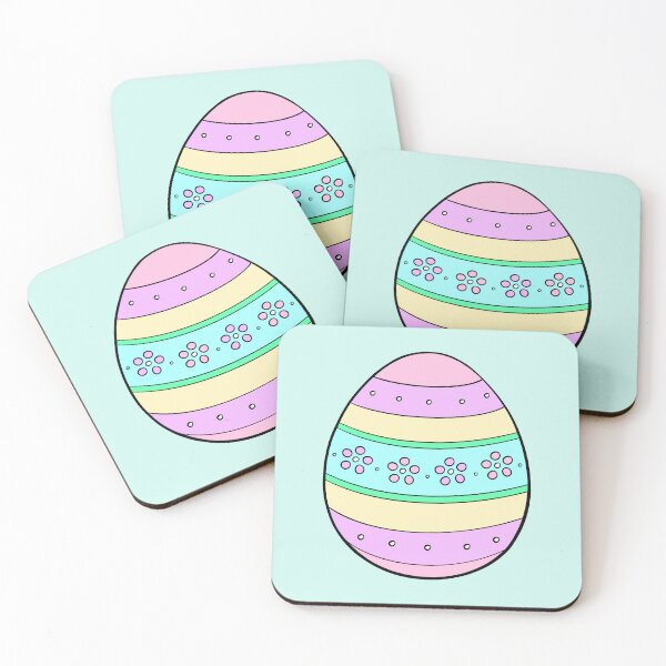 Item preview, Pastel Flower Dots Easter Egg designed and sold by Lady-Lilac.