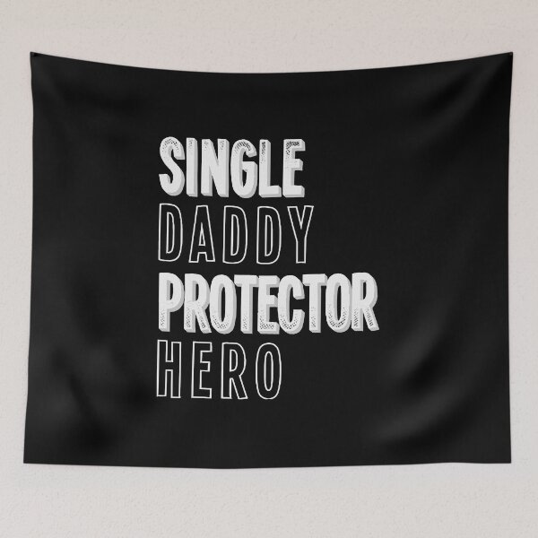 Item preview, Daddy Protector Hero Fathers Day Single Dad Funny T-Shirt designed and sold by denisiri.