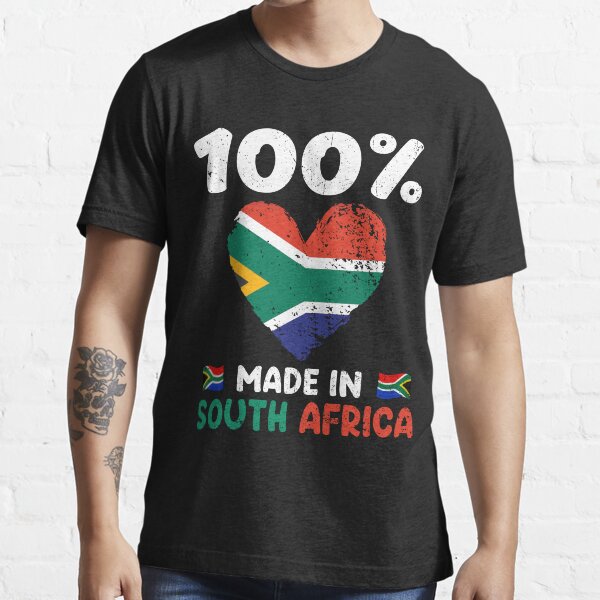 "100 Percent Made In South Africa Humor Saying South African" Tshirt