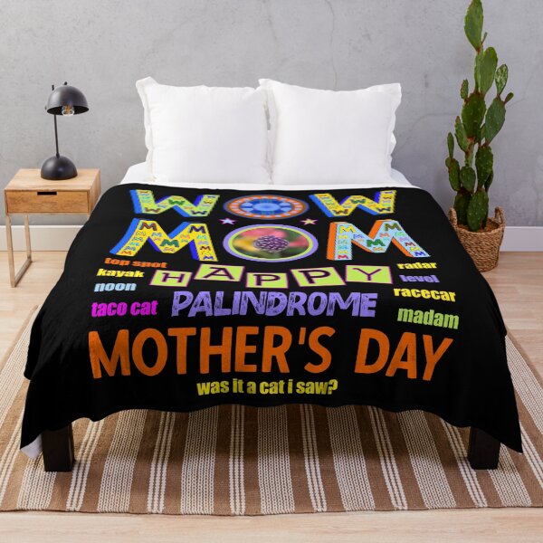 Item preview, Wow Mom Happy Mother's Day Palindromes Taco Cat designed and sold by artfulnotebook.