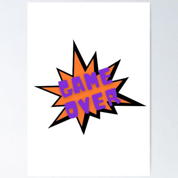 Item preview, Game Over Comic Book Explosion designed and sold by LMoonDesigns.