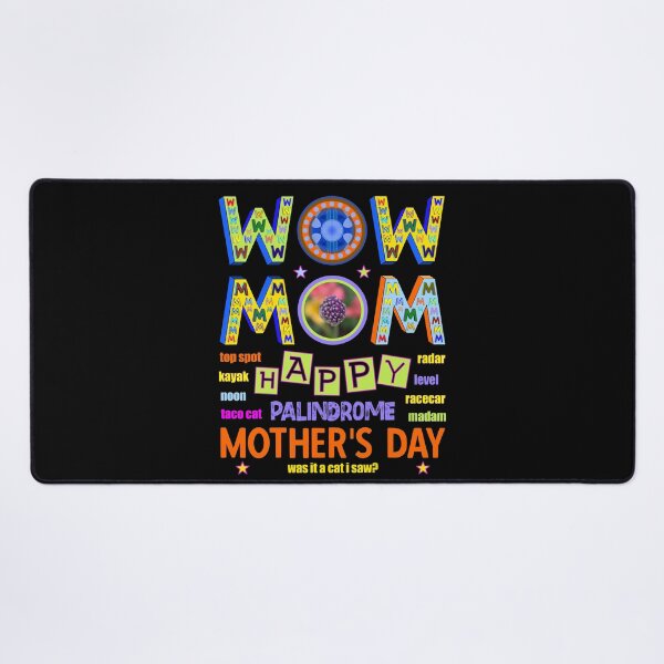 Item preview, Wow Mom Happy Mother's Day Palindromes Radar designed and sold by artfulnotebook.