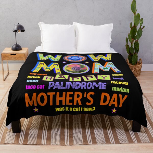 Item preview, Wow Mom Happy Mother's Day Palindromes Radar designed and sold by artfulnotebook.