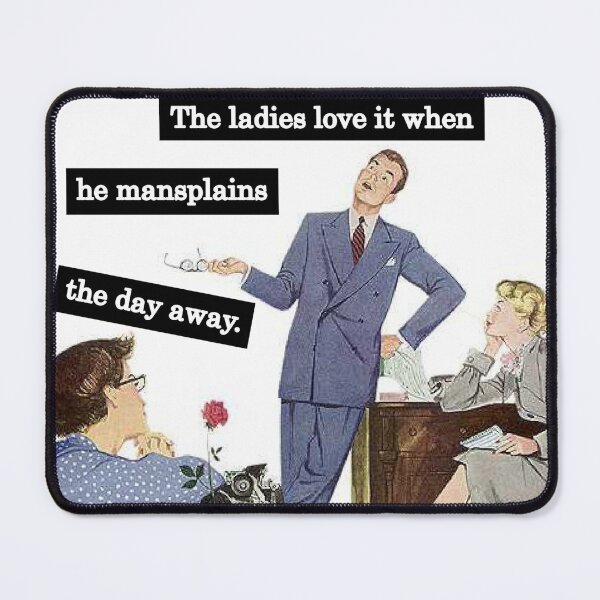 Item preview, Back to the Office - Vintage Style Mansplaining designed and sold by GreenCarbon2112.