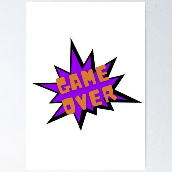 Item preview, Game Over Comic Book Explosion designed and sold by LMoonDesigns.