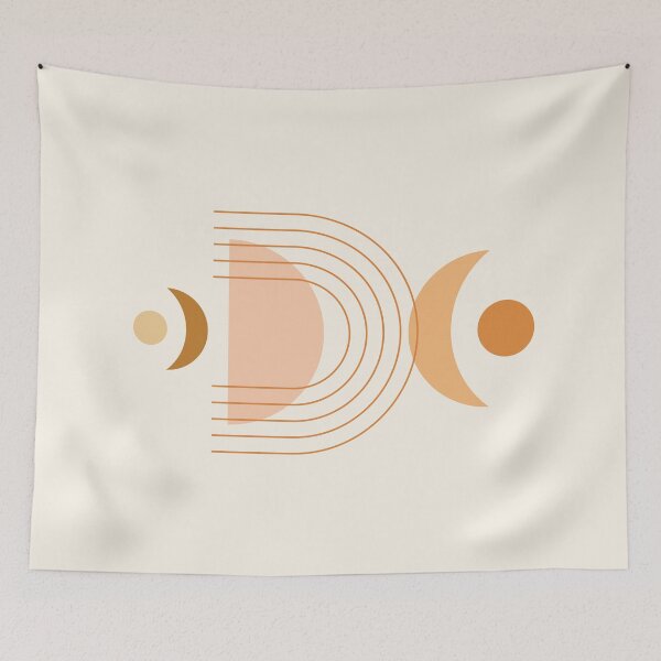 Item preview, Moon Phases in Earthy Themed 2 designed and sold by nineFlorals.