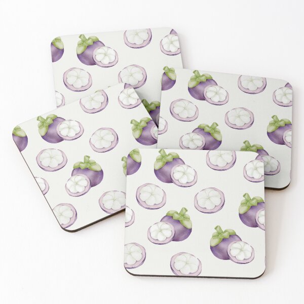 Item preview, Mangosteen Pattern Essential  Accessories (Purple White) designed and sold by bailong1668.