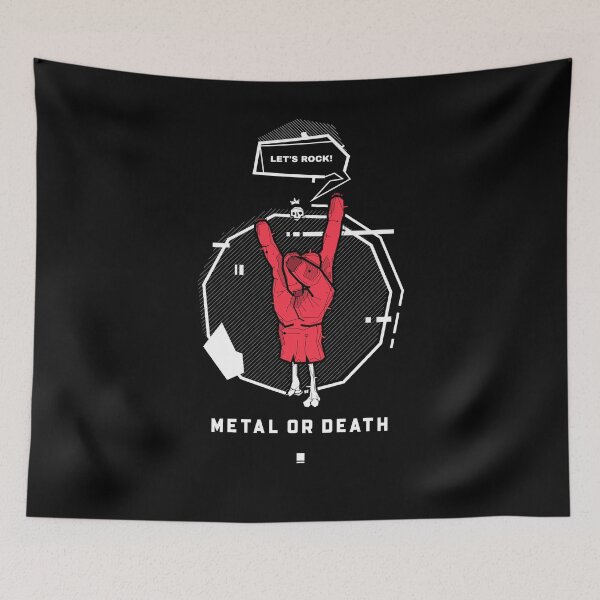 Item preview, Metal or death, zombie hand designed and sold by MindBlownWill.