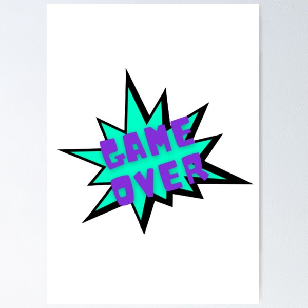 Item preview, Game Over Comic Book Explosion designed and sold by LMoonDesigns.