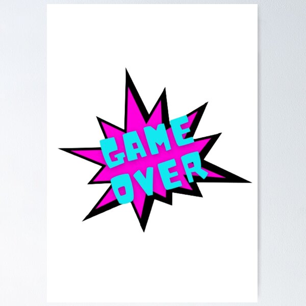 Item preview, Game Over Comic Book Explosion designed and sold by LMoonDesigns.