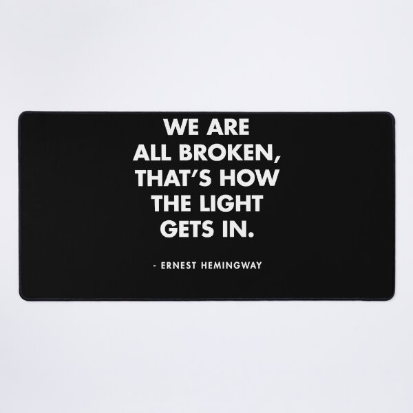 Item preview, Funny Gifts For Ernest Hemingway We Are All Broken Retro Vintage designed and sold by Aminalarkin.