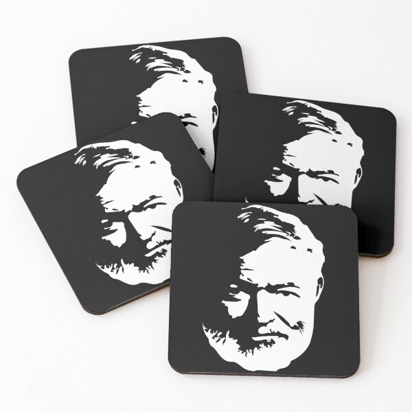 Item preview, Funny Men Ernest Hemingway Minimalist White Gifts For Music Fans designed and sold by Aminalarkin.