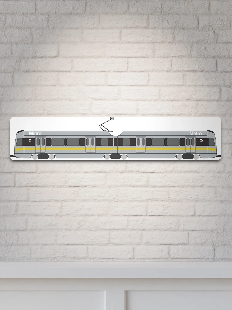 Los Angeles Rail METAL Blueprint 24x26