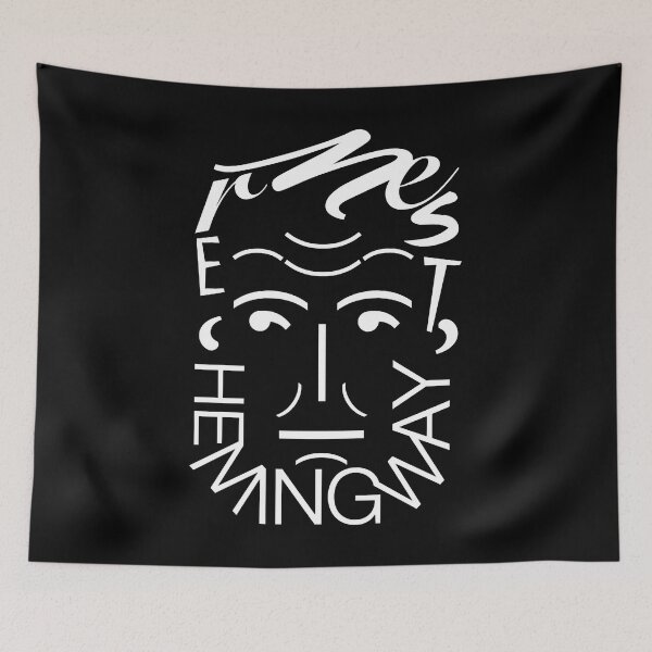 Item preview, Gift For Men Ernest Hemingway Retro Vintage designed and sold by Aminalarkin.