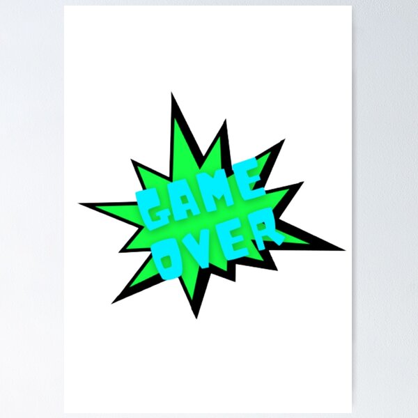 Item preview, Game Over Comic Book Explosion designed and sold by LMoonDesigns.