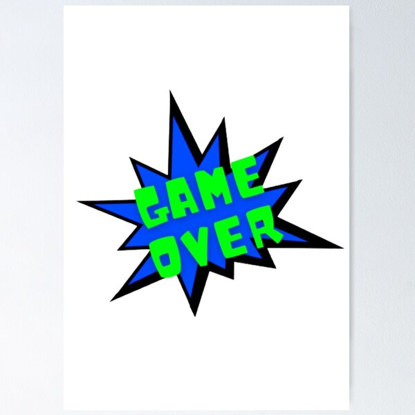 Item preview, Game Over Comic Book Explosion designed and sold by LMoonDesigns.