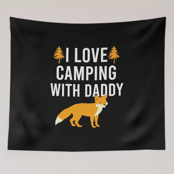 Aperçu de l'œuvre T-shirt J'aime camper avec papa créée et vendue par evgenijs.