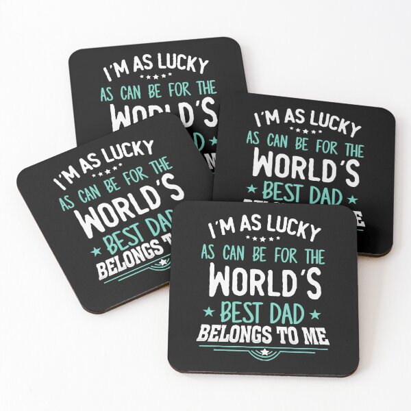 Item preview, Im as lucky as can be that the worlds best dad belongs to me T-Shirt  designed and sold by evgenijs.