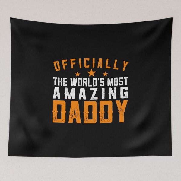 Aperçu de l'œuvre T-shirt cadeau papa officiellement incroyable créée et vendue par evgenijs.