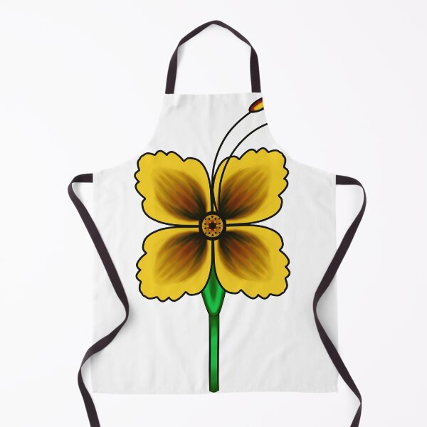 Item preview, Yellow hibiscus traditional floral artwork designed and sold by Shailendra Singh.