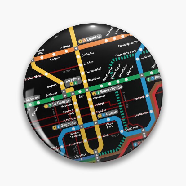 Item preview, Toronto Rapid Transit 2030 Map (Rotated) designed and sold by AugustStation.