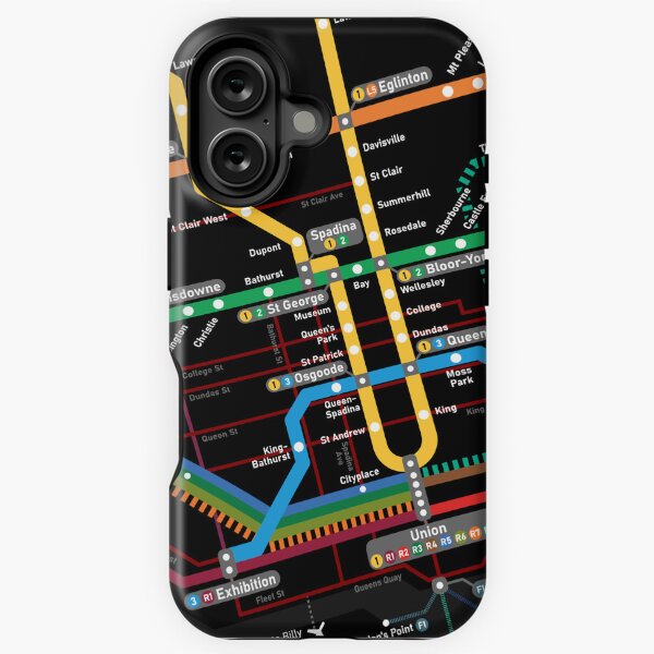 Item preview, Toronto Rapid Transit 2030 Map (Rotated) designed and sold by AugustStation.