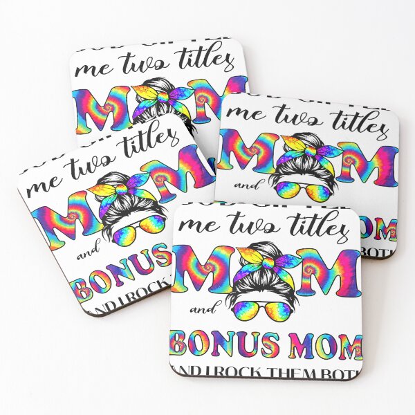 Item preview, God Gifted Me Two Titles Mom And Bonus Mom Tie Dye Mother's Day designed and sold by tranminhthuan19.
