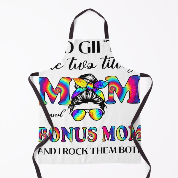 Item preview, God Gifted Me Two Titles Mom And Bonus Mom Tie Dye Mother's Day designed and sold by tranminhthuan19.