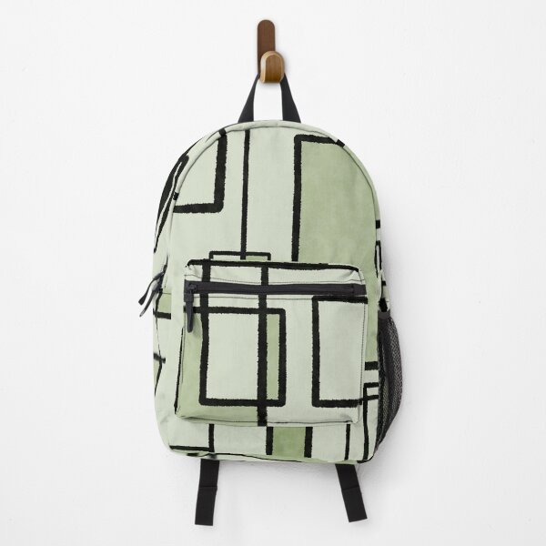 Item preview, Piet Composition Sage Green - Mid-Century Modern Minimalist Geometric Abstract Pattern designed and sold by kierkegaard.