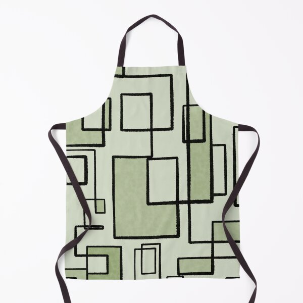 Item preview, Piet Composition Sage Green - Mid-Century Modern Minimalist Geometric Abstract Pattern designed and sold by kierkegaard.