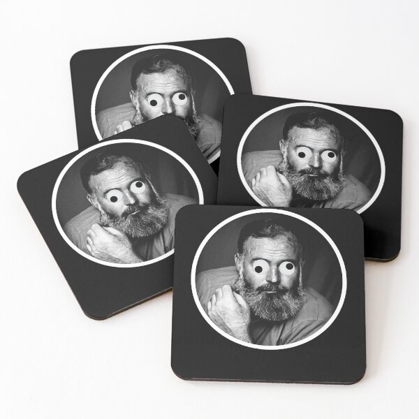 Item preview, Men Women Googly Eyed Ernest Hemingway Gift For Everyone designed and sold by Aminalarkin.