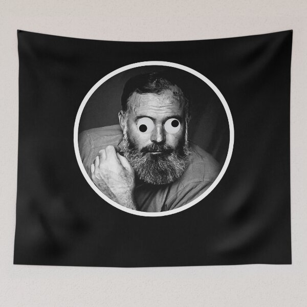 Item preview, Men Women Googly Eyed Ernest Hemingway Gift For Everyone designed and sold by Aminalarkin.