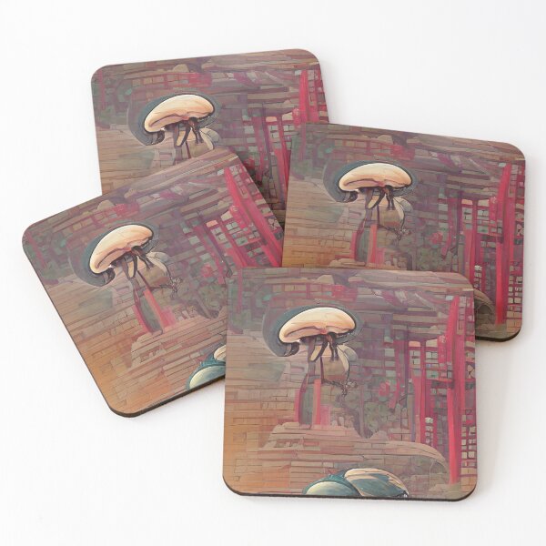 Item preview, Dung Beetle in front of Mushroom designed and sold by AWKDIV.