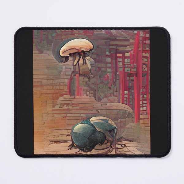 Item preview, Dung Beetle in front of Mushroom designed and sold by AWKDIV.