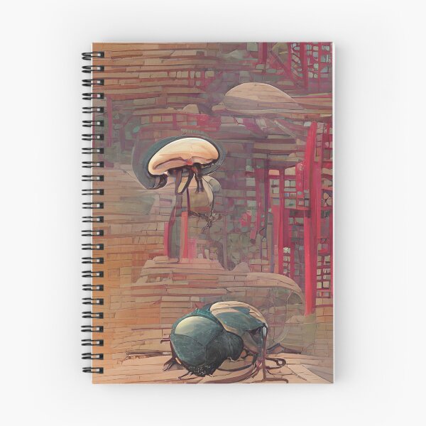 Item preview, Dung Beetle in front of Mushroom designed and sold by AWKDIV.
