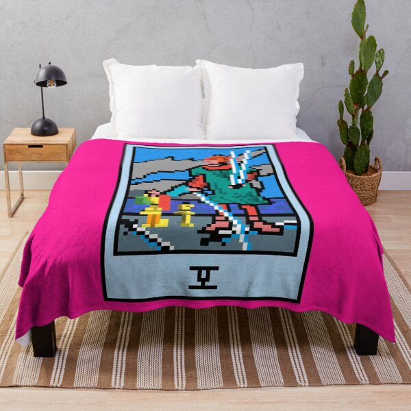 Item preview, Wait, is this pixel art tarot? Pink - Minor Arcana 'Five of Swords' (Design for T-shirt, stickers and other accessories) designed and sold by Pixel Waite.