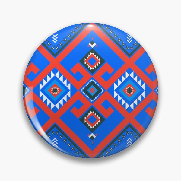 Item preview, Batik Pattern / Ethnic pattern Seamless Blue Red designed and sold by RisaArt22.