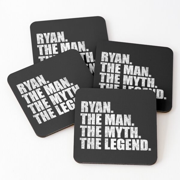 Item preview, Ryan Name Ryan The Man The Myth The legend designed and sold by Teelogic.