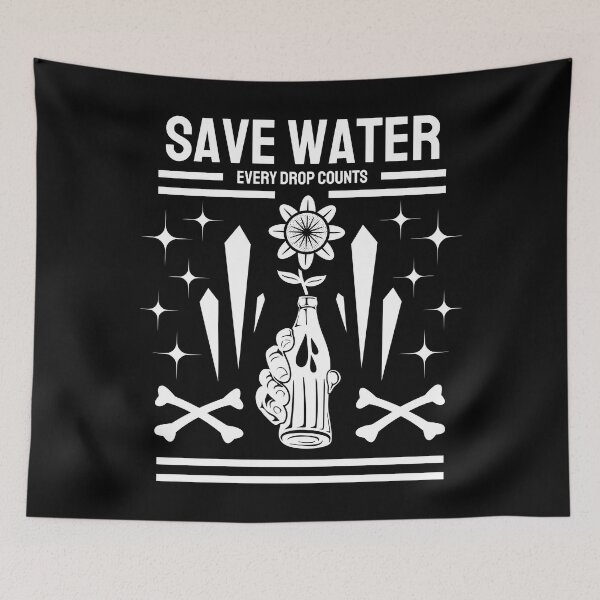 Item preview, Earth Day, Save Water Every Drop Counts Nature designed and sold by Fabvity.