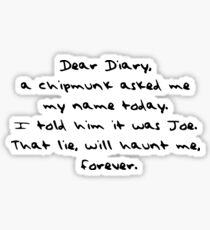Dear Diary - The Vampire Diaries Sticker